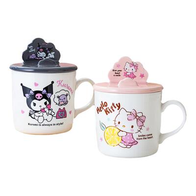 陶瓷带盖马克杯可爱高颜值