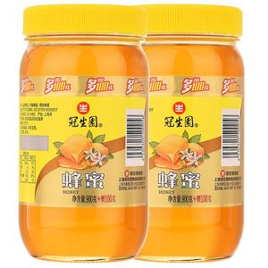 [官方旗舰店]中华老字号 冠生园蜂蜜玻璃瓶装1kg加量百花蜂蜜正品