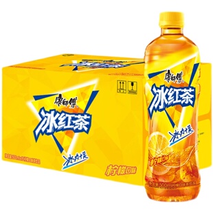 康师傅冰红茶500ml*15瓶整箱批发特价劲凉热带绿茶饮料1L*12大瓶