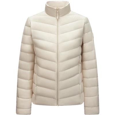 波司登轻薄亲肤女短款立领羽绒服