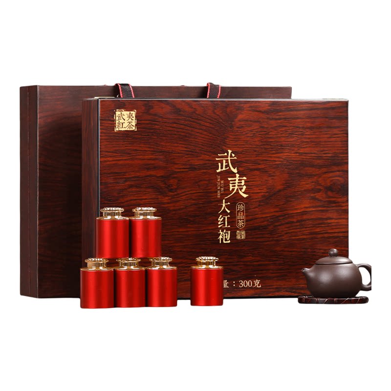武夷岩茶30罐实木礼盒装