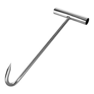 无磁不锈钢丁字钩手拉钩拖钩商用T型挂钩牛羊鸡鸭鹅猪肉挂钩货框