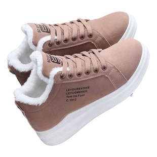 棉鞋女加绒运动冬季2025新款雪地靴加厚保暖学生休闲百搭秋冬鞋子