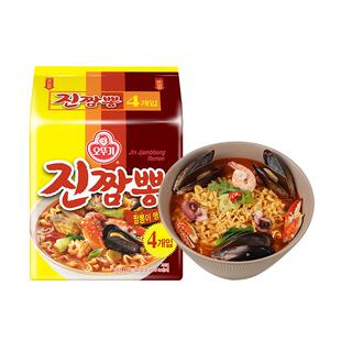 不倒翁真海鲜拉面方便面韩式拉面泡面夜宵速食韩国进口