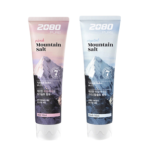 【自营】爱敬2080海盐牙膏125g*2去黄防蛀固齿清洁口腔清新口气