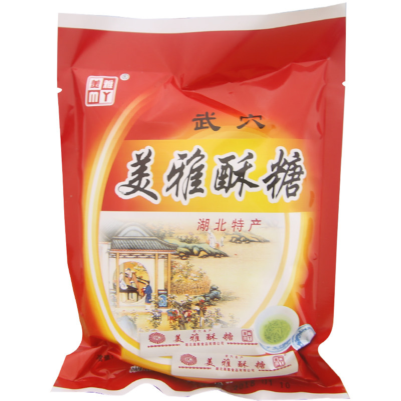 正宗湖北特产美雅长条酥糖糕点