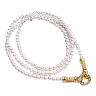 原创珍珠贝项链保色多用扣泰国佛牌链子唐卡挂链吊坠项链女款