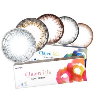 【自营】Clalen茵洛美瞳日抛iris30片小直径彩色隐形近视眼镜月光