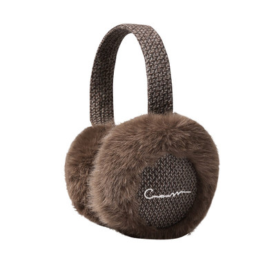 CACUSS冬季保暖毛绒针织耳罩女士