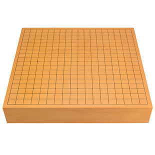 松川围棋棋盘 香榧木整木78mm板目日式一枚板棋盘日本进口33078