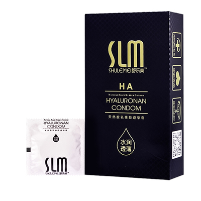 SLM舒乐美HA玻尿酸避孕套超薄裸入001光面安全套男用byt原装正品