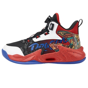 福燈贺岁|特步童鞋儿童篮球鞋男童新年款耐磨休闲中大男童运动鞋