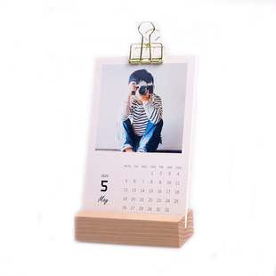 2026年新款定做私人订制照片台历定制照片来图创意新年礼物桌历