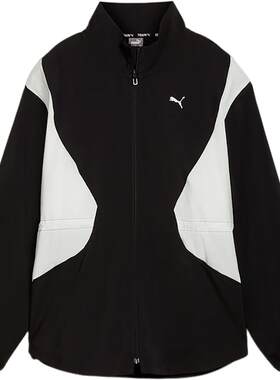 Puma/彪马官方正品当季新款女士立领工装梭织运动休闲夹克外套