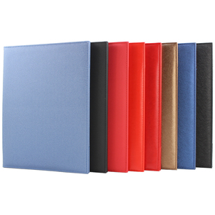 a4文件夹 皮革高档签约本红色演讲本商务战略合作签约本合同夹合伙协议本签约夹签约簿朗诵稿夹致辞本子 定制
