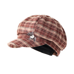 儿童贝雷帽春秋2025年新款八角帽女童秋冬百搭复古帽子男童画家帽