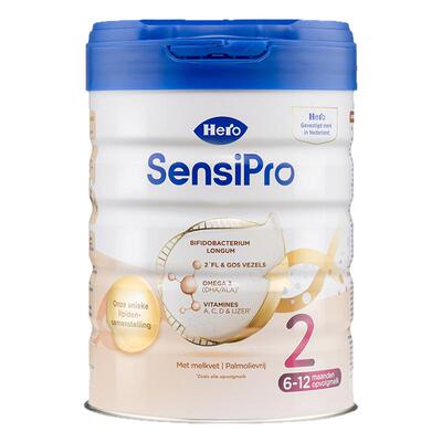HeroBaby荷兰白金pro版新生婴幼儿配方进口牛奶粉2段700g 6-12月