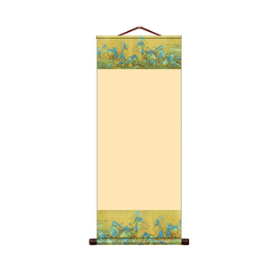 大尺寸四尺三尺空白萱纸卷轴毛笔书法挂轴国画创作专用生宣半生熟半熟熟宣软笔作品纸大号手卷竖版画纸可定制