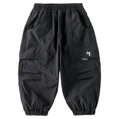 男童加绒裤子工装裤2025秋冬新款儿童男孩加厚保暖一体绒休闲长裤