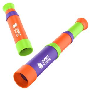 网红萝卜望远镜八倍高清日夜两用宝宝单筒抖音同款男女孩儿童玩具