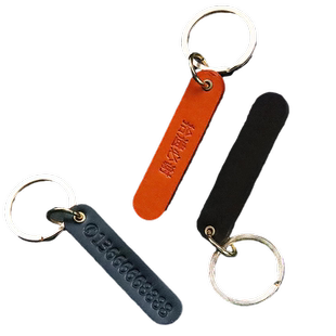 汽车牛皮防丢电话号码牌真皮刻字钥匙扣挂件手机号钥匙链钥匙挂饰