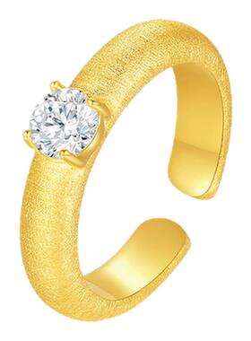 【生日礼物】周大生戒指开口戒