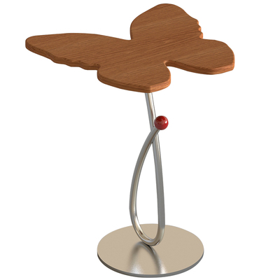 樱桃木实木蝴蝶造型边几