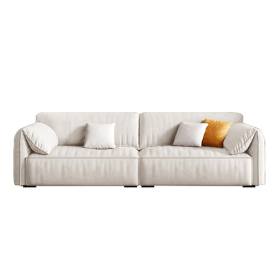 奶油风大象耳朵沙发雪尼尔可拆洗