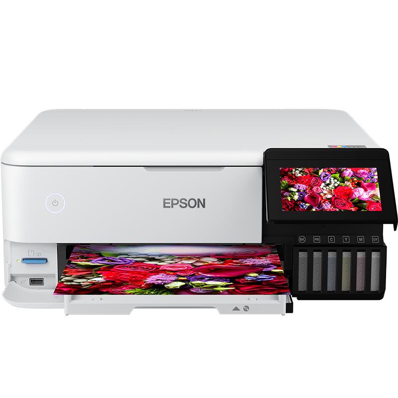 爱普生Epson L8168照片打印机高品质6色A4彩色喷墨打印复印扫描一体机wifi无线大容量墨仓商用家用小型