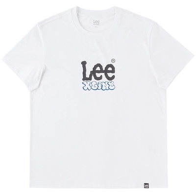 Lee24春夏新品标准镭射字母印花索罗娜凉感男短袖T恤LMT008128202