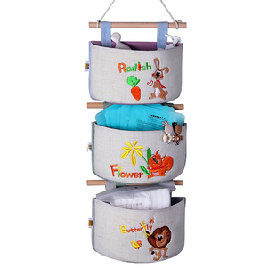挂式收纳袋 布艺悬挂式卫生纸纸巾挂袋挂墙壁挂储物袋卫生间门后