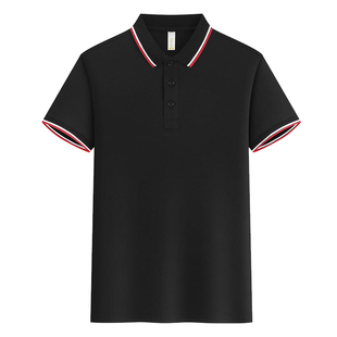 工作服定制短袖t恤餐饮夏季翻领工装POLO衫订做工衣厂服印字logo