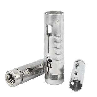 304不锈钢鱼鳞膨胀管三片式壁虎内膨胀螺丝吊顶拉爆螺栓M6M8-M12