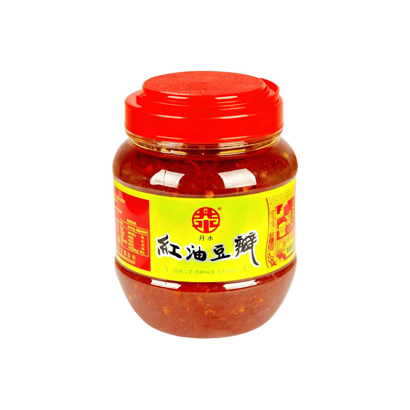 丹水红油豆瓣酱辣椒酱火锅底料炒菜商用调味料豆酱国货正宗桶装