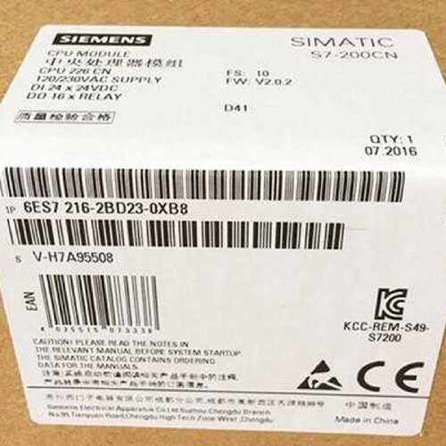 议价西门子6ES7216-2BD23-0XB8 全新原装S7-200CN CPU 226 紧凑型