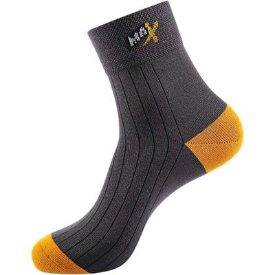 100%棉纯棉防臭长筒男袜