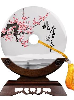 天然玉石教师节礼品定制礼物摆件