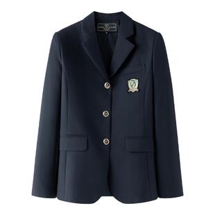 东京岁时记jk校供感制服女学院风小个子藏青色西服西禾私立外套女