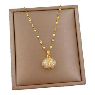 【一折专区】奥特莱斯清仓 贝壳珍珠项链 outlets女饰|金属结构件