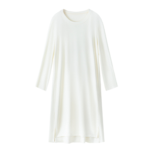 内茵睡裙女带胸垫春秋季2025新款打底中长款宽松大码家居服睡衣