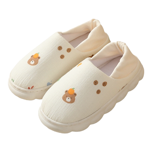 月子鞋产后秋冬加绒12月份1孕妇软底包跟拖鞋防滑产妇鞋透气春秋