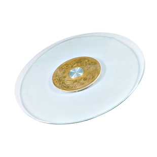 钢化玻璃转轴转盘底座轴承配件餐桌转盘轴心全钢轴承转盘零件转圈