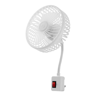 【冷过空调】加大号小旋风插座风扇带面罩保护罩三插一体带开关壁挂式免打孔厨房风扇降温神器超大风力静音扇