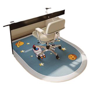 电脑椅子地垫书房学习桌滑轮座椅转椅垫子防滑卧室脚垫梳妆台地毯