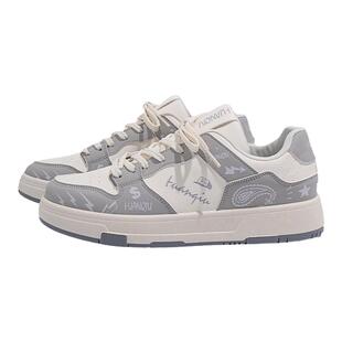 环球男鞋厚底小白鞋男款2025春季新款潮流百搭鞋子男休闲运动板鞋