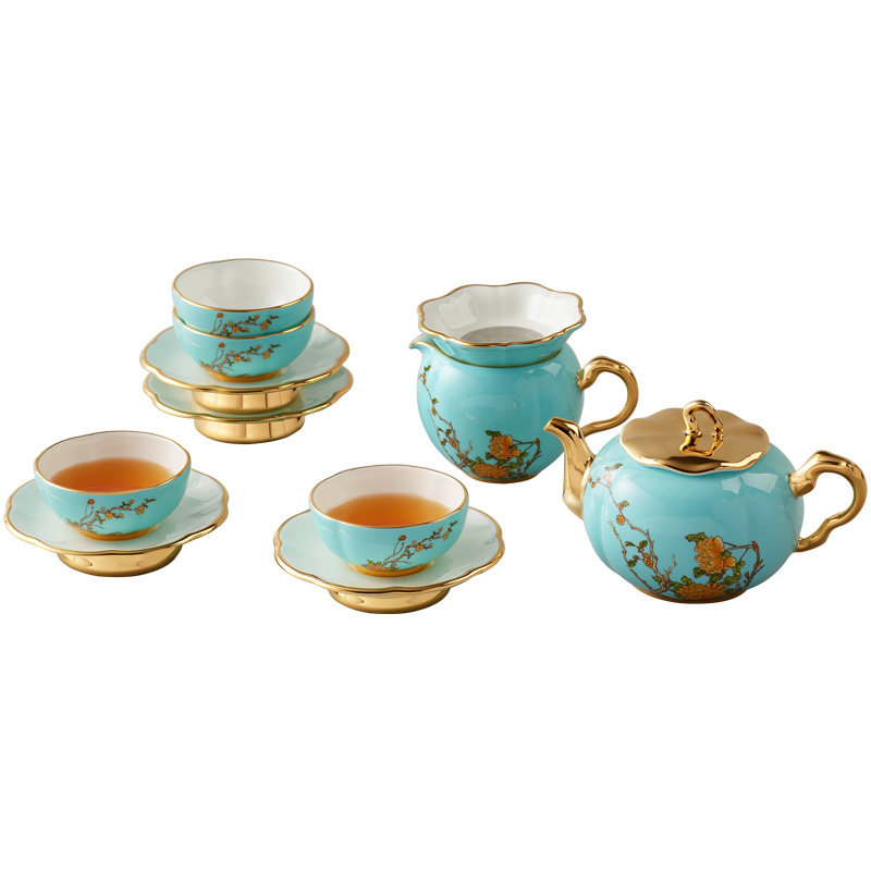 永丰源西湖蓝12头茶具