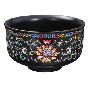 高颜值景德镇陶瓷碗珐琅彩碗高档图案家用餐具吃饭碗防烫纯陶瓷碗