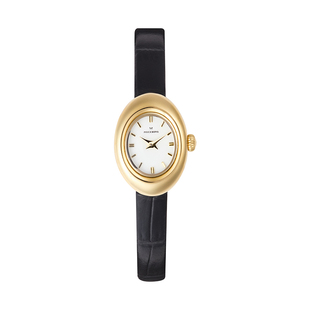 MOCKBERG新品椭圆表复古老钱风百搭通勤小表盘石英女表真皮表带