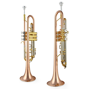 金音专业小号乐器 专业 乐团演奏级 成人 降B调漆金JYTR-M300