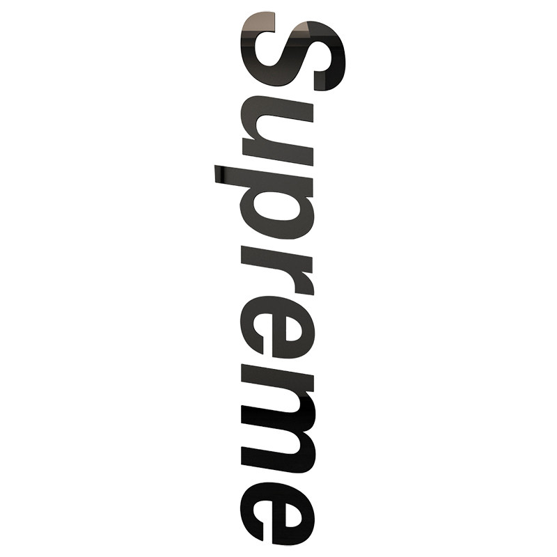 supreme潮牌网红墙壁贴纸创意个性空调冰箱ins墙贴画3d立体装饰